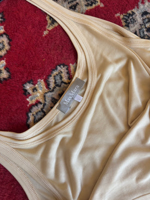 max mara jersey silk tank top
