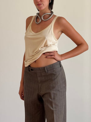 max mara jersey silk tank top