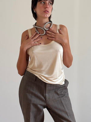 max mara jersey silk tank top