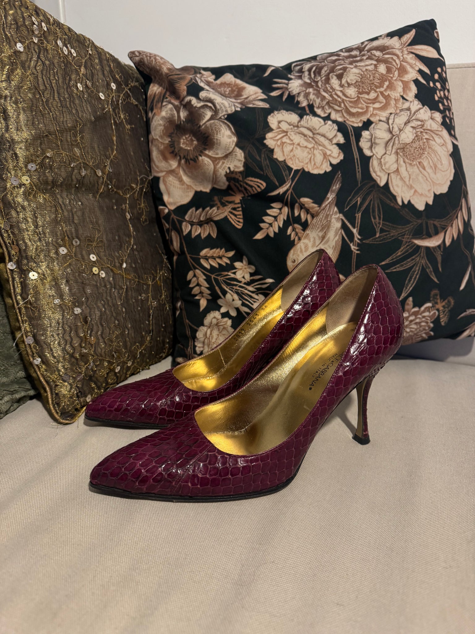 DOLCE AND GABBANA PYTHON SHOES