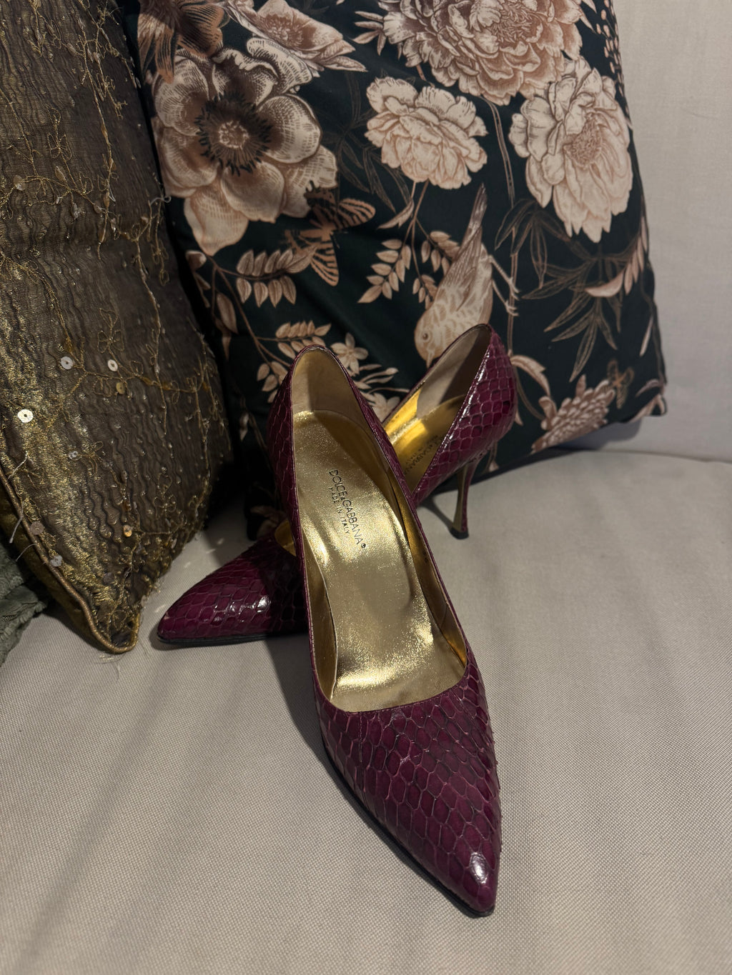 DOLCE AND GABBANA PYTHON SHOES